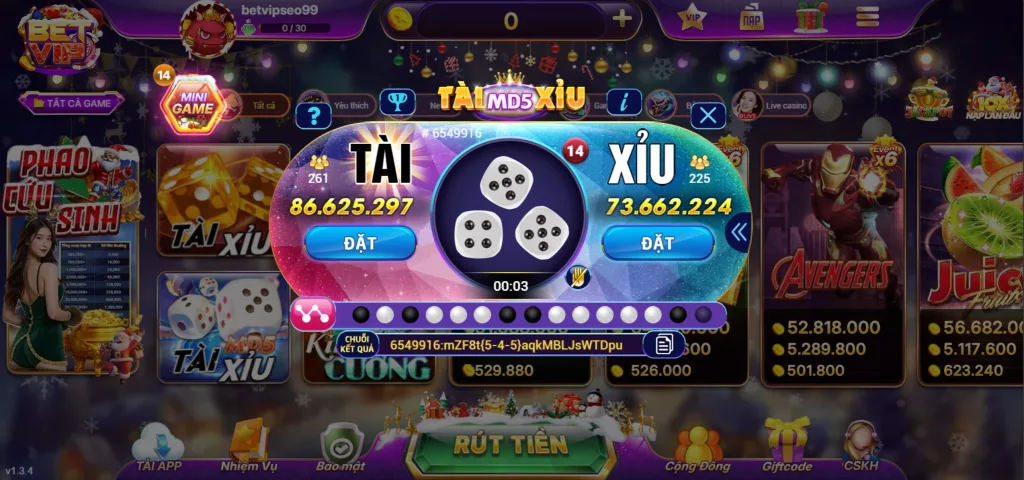 Tài Xỉu MD5 Betvip